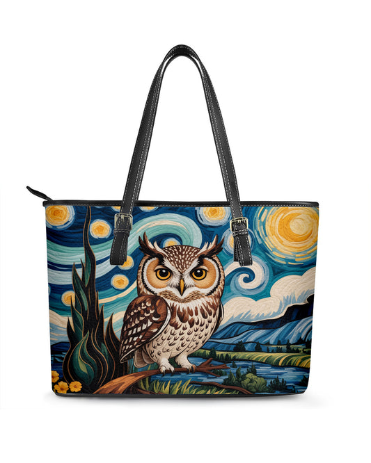 Owl Leather Saddle Shoulder Bag FSB0042