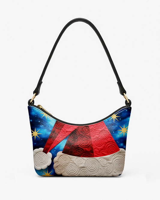 Santas Hat Leather Baguette Bag Underarm Shoulder Bag FSBU0105