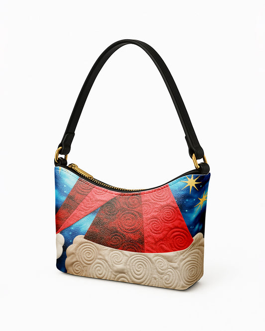 Santas Hat Leather Baguette Bag Underarm Shoulder Bag FSBU0105