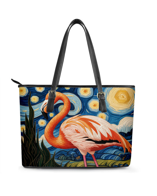 Flamingo Leather Saddle Shoulder Bag FSB0048