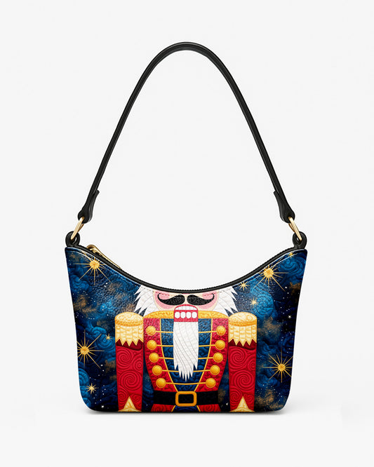 Nutcracker Soldier Leather Baguette Bag Underarm Shoulder Bag FSBU0110