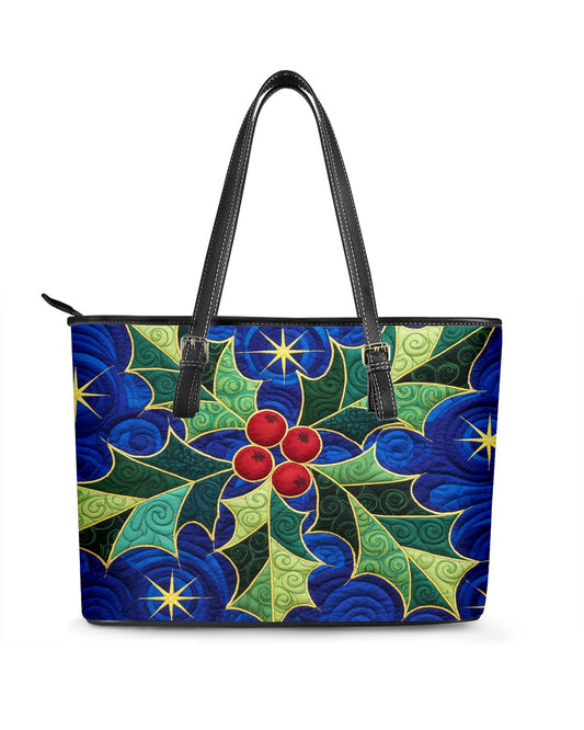 Holly Branch Leather Saddle Shoulder Bag FSB0012