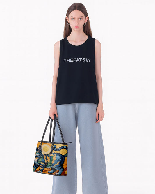 Cat Leather Saddle Shoulder Bag FSB0063