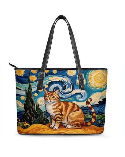 Cat Leather Saddle Shoulder Bag FSB0064