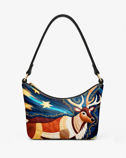 Reindeer Filling Leather Baguette Bag Underarm Shoulder Bag FSBU0127