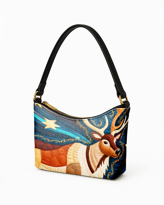 Reindeer Filling Leather Baguette Bag Underarm Shoulder Bag FSBU0127