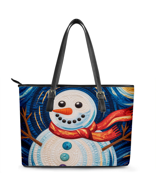 Snowman  Leather Saddle Shoulder Bag FSB0033