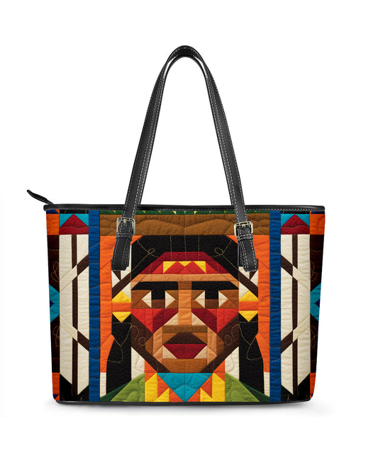 Native American Leather Saddle Shoulder Bag FSB0106