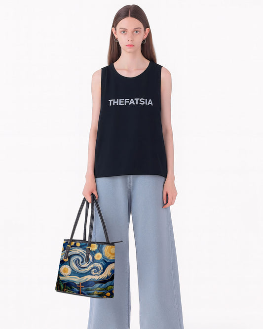 Starry Night Leather Saddle Shoulder Bag FSB0108