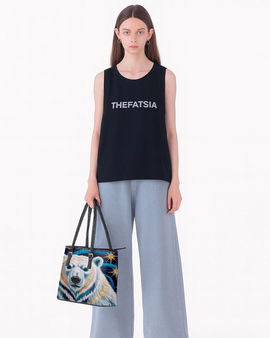 Polar Bear Leather Saddle Shoulder Bag FSB0002