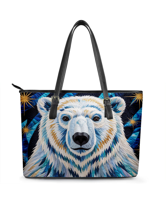 Polar Bear Leather Saddle Shoulder Bag FSB0003
