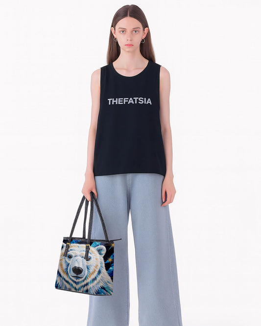 Polar Bear Leather Saddle Shoulder Bag FSB0003