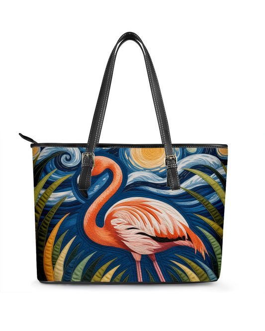 Flamingo Leather Saddle Shoulder Bag FSB0044