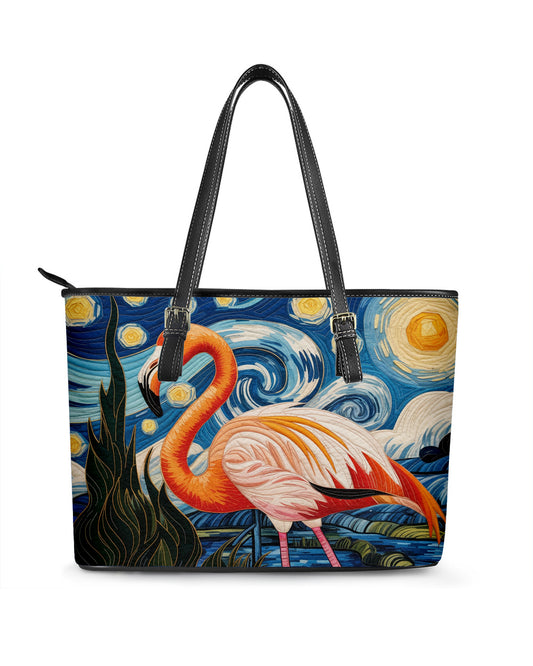 Flamingo Leather Saddle Shoulder Bag FSB0046