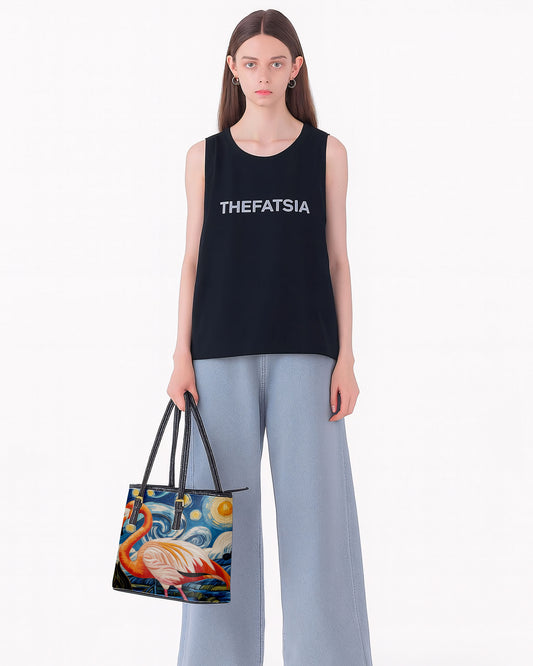 Flamingo Leather Saddle Shoulder Bag FSB0046