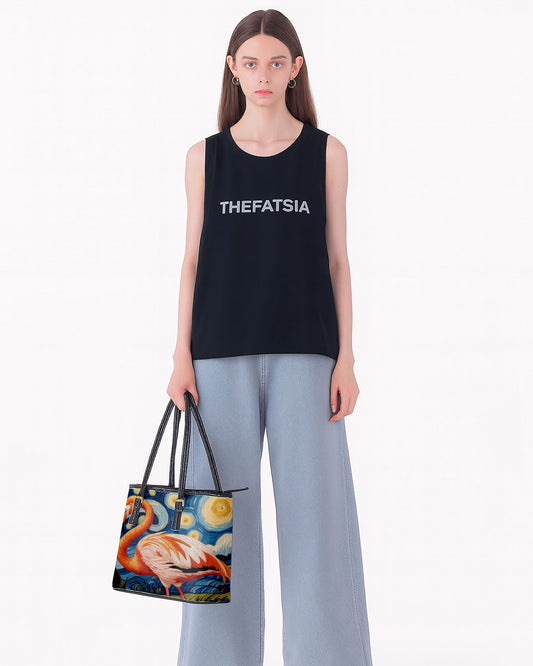 Flamingo Leather Saddle Shoulder Bag FSB0048