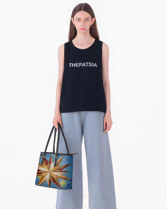 Christmas Star Leather Saddle Shoulder Bag FSB0008