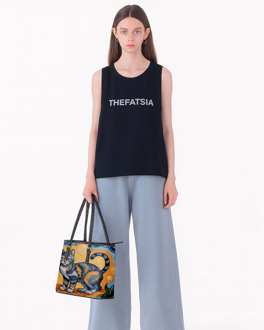 Cat Leather Saddle Shoulder Bag FSB0065