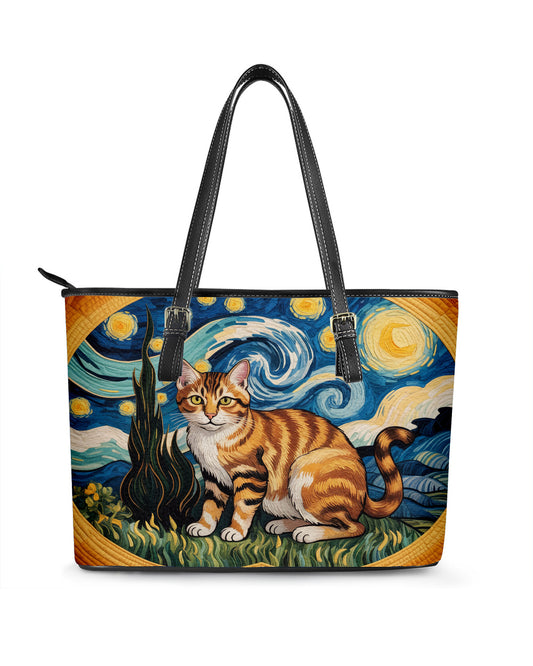 Cat Leather Saddle Shoulder Bag FSB0066