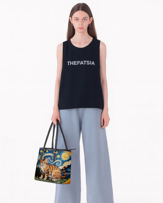 Cat Leather Saddle Shoulder Bag FSB0066