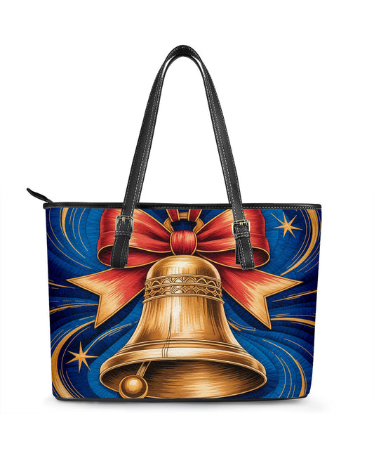 Christmas Bell Leather Saddle Shoulder Bag FSB0020