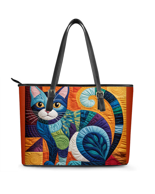 Cat Leather Saddle Shoulder Bag FSB0068