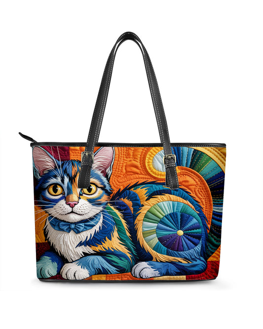 Cat Leather Saddle Shoulder Bag FSB0070