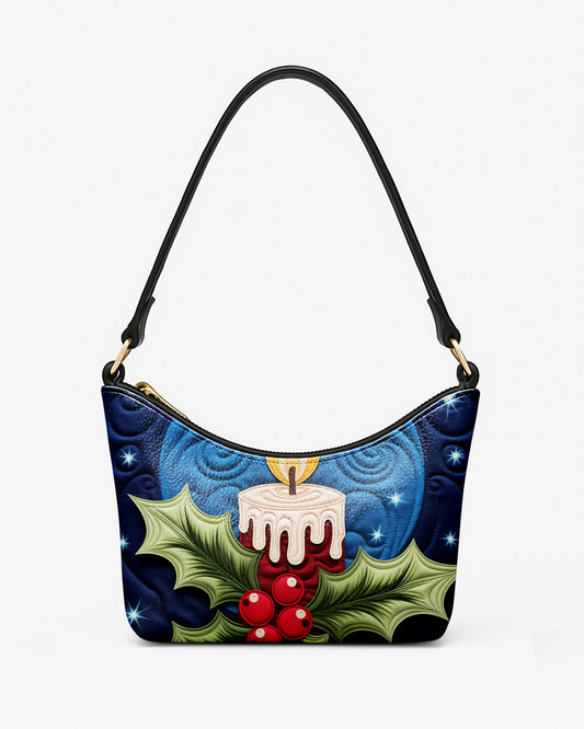 Candle With Leather Baguette Bag Underarm Shoulder Bag FSBU0125