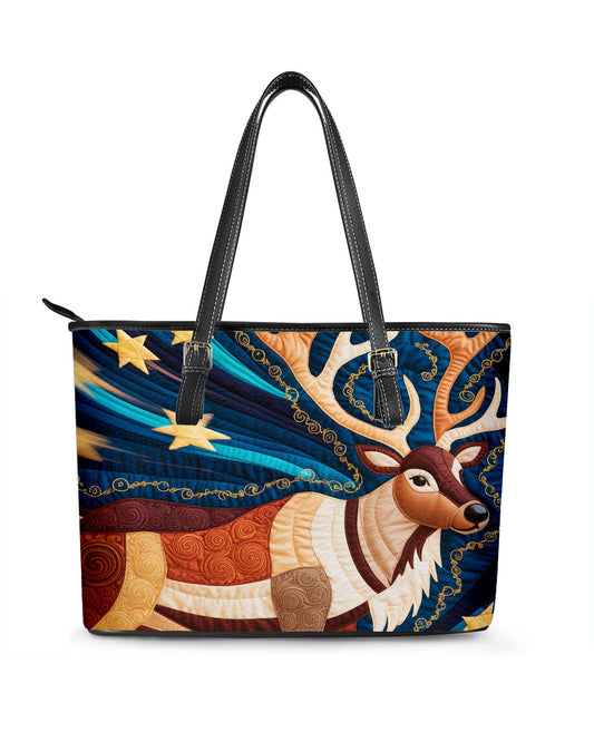 Reindeer Leather Saddle Shoulder Bag FSB0027