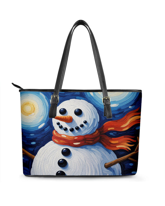 Snowman Leather Saddle Shoulder Bag FSB0035