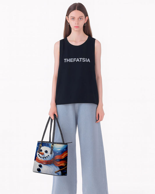 Snowman Leather Saddle Shoulder Bag FSB0035