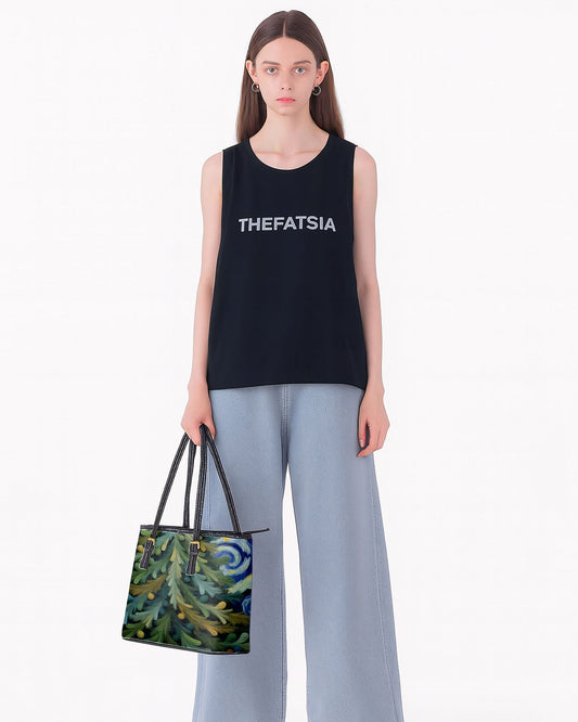 Christmas Tree Leather Saddle Shoulder Bag FSB0037