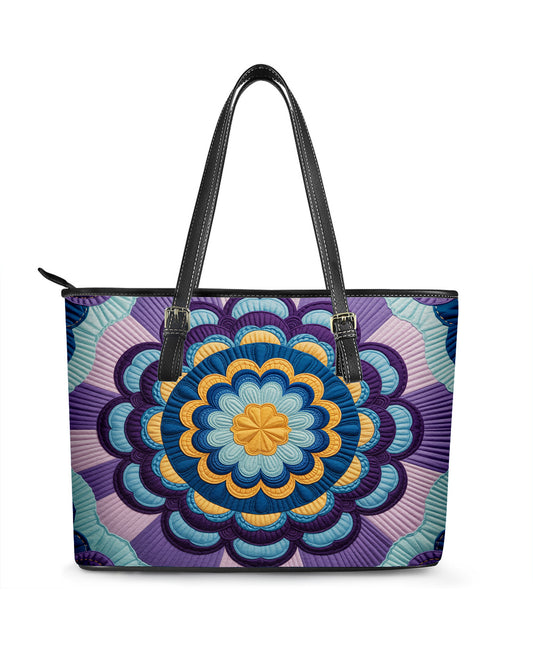 Van Gogh Starry Night Style Leather Saddle Shoulder Bag FSB0096