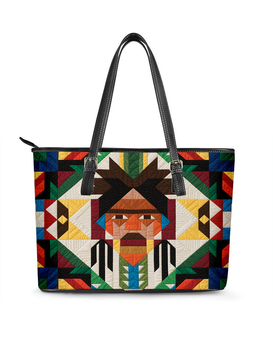 Native American Leather Saddle Shoulder Bag FSB0104